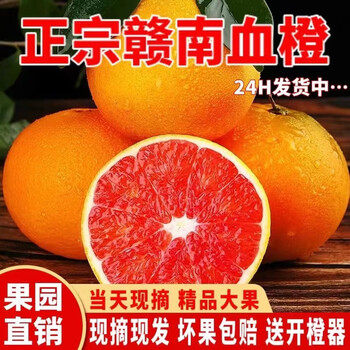 赣南脐橙江西正宗赣南红心血橙新鲜皮薄多汁水果果农产地直发10斤
