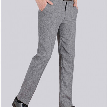 男士休闲裤老人裤子男宽松爸爸裤子夏季薄款浅灰色39码三尺二寸腰围