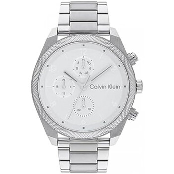 卡尔文克莱恩calvinklein男士多功能手表自信优雅silver