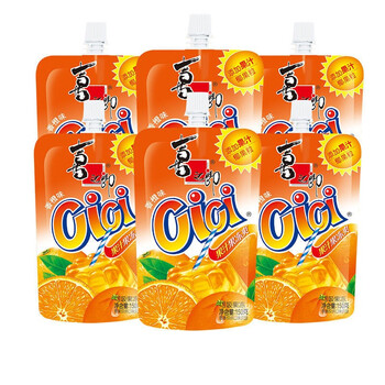 喜之郎 cici果冻爽150g袋装零食大礼包果汁零食吸吸冻可吸果冻 香橙味