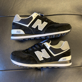 新百搭女鞋新百伦574男鞋学生情侣百搭跑步运动鞋复古女鞋 橙色 35