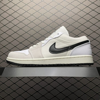 ajlow白黑小巴黎乔低帮防滑耐磨男鞋女鞋文化篮球鞋运 白黑 40【图片 