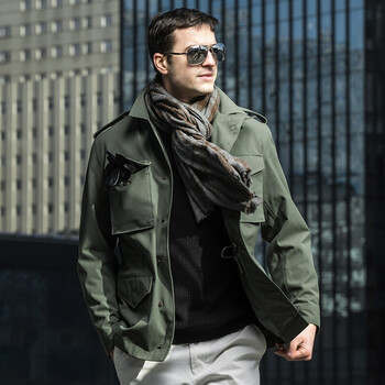 新品龙牙m43战地风衣男春秋外套防风衣迷复刻版户外铁血君品行军绿色m