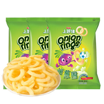 上好佳oishi上好佳洋葱圈80g*6袋鲜虾片休闲零食儿童小吃膨化怀旧食品