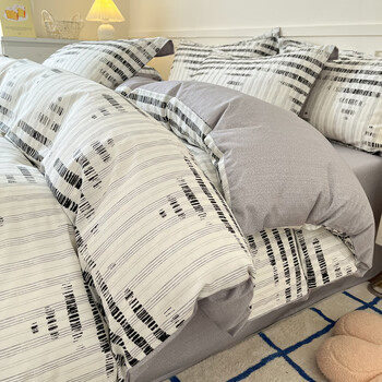 AIDLI 纯棉床上四件套40支纯棉 被套床单被罩床上用品双人全棉套件 拉斐尔 四件套 床单款 （被套200*230cm）