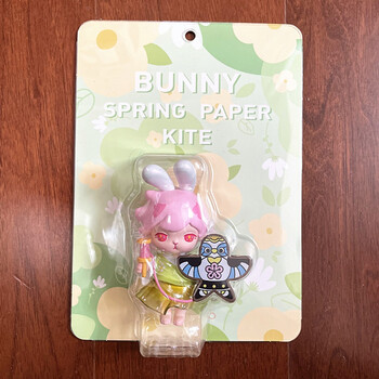 迷铭乐 labubu甜蜜吊卡潮流手办摆件骷髅夜光材质 bunny纸鸢吊卡