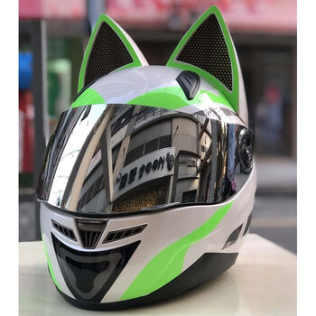 无头骑士异闻录头盔猫兔耳朵摩托车头盔蝴蝶结粉色个性男女士四季通用