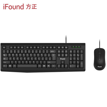 方正(iFound)F6171键盘鼠标套装有线 台式电脑鼠标键盘有线usb通用办公家用笔记本电脑薄膜键盘防水套装