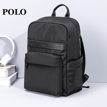 polo男士双肩包韩版潮男背包大容量15英寸电脑包新品男包大学生书包