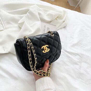 香奈儿包包女香港小香风女包2022夏季新款爆款菱格绣线斜挎包小金球