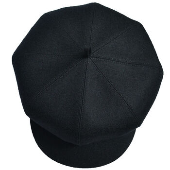 dafify老式中山帽秋冬季中老年八角帽男士休闲毛呢帽春秋老人帽子复古