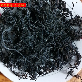 鹿角菜打卤面羊栖菜干制品东海长寿菜鹿角菜石花菜黑针菜打卤面料理