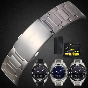 适用于表带天梭1853钢带触屏t091钢表带t091.