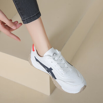 大码41一43小白鞋女款秋季百搭学生超软底跑步鞋品牌运动白色35x女款