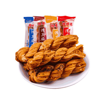 桂顺斋中华天津麻花香酥油炸五仁传统零食糕点小吃天津特产 麻花礼盒