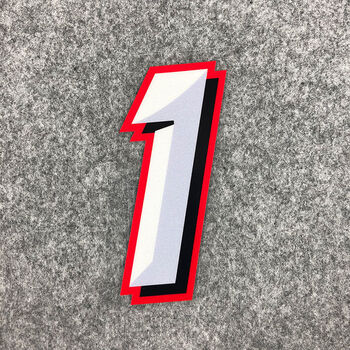 反光防水号码数字贴纸摩托车挡风车身油箱贴花装饰个性维斯帕小牛号码