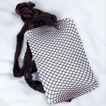 渔网袜性感诱惑彩色连裤女免脱网袜百搭勾丝高弹大中小网眼薄j 咖啡色