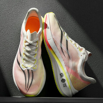 eybq飞电30hllenger竞速跑鞋男女款中考体测透气碳板官方粉白hd19239