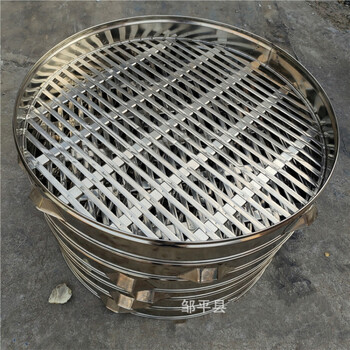 不锈钢蒸笼蒸格笼屉加厚加高一体式蒸包子馒头蒸屉直径70