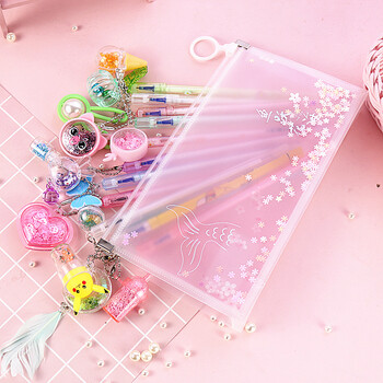 温妤韩国文具创意可爱清新仙女流沙摩可消中性笔磨魔易檫水笔签字6支