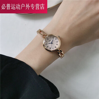 山头林村网红ins风小众设计金属链条式手链手表细带小巧少女简约气质