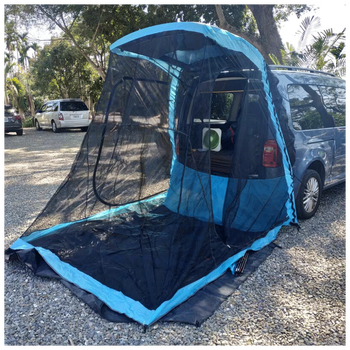 宸芃suv自驾mpv露营双层车尾帐篷车顶车边帐天幕防蚊防雨遮阳黑色三门