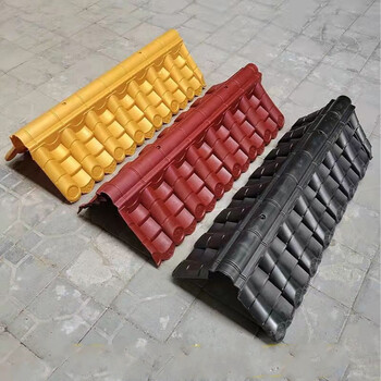 双面围墙瓦24墙仿古瓦墙头帽双面一体瓦中式围墙压顶琉璃瓦马头墙装饰