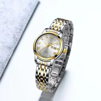 oruss手表钨钢色百搭网红手表女学生韩版简约防水自动机械石英女表