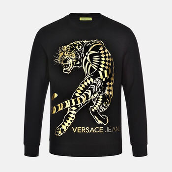 范思哲versace老虎卫衣男装奢侈品休闲宽松上衣 男士国际名品服装虎年