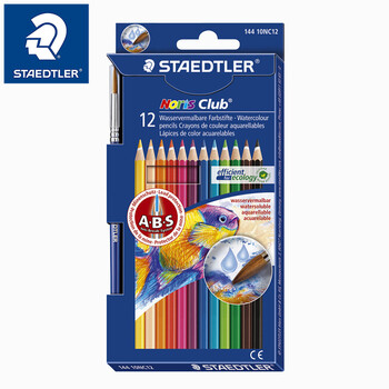德国施德楼彩铅staedtler 144 10nc水溶性彩色铅笔 鲜艳易上色 秘密