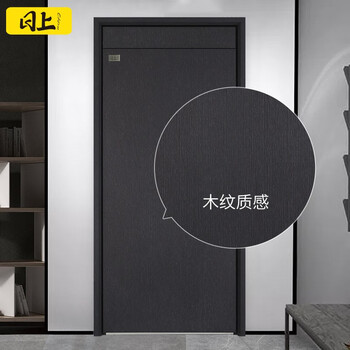 日上防盗门入户门别墅大门甲级家用安全门指纹锁子母门单门进户门DS06 【定制】请联系客服 半自动指纹锁