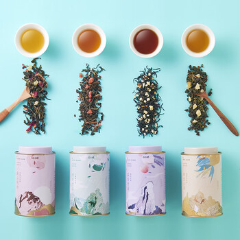 苏小糖福建4口味花茶礼盒水果茶浓香型茶叶罐装礼盒装