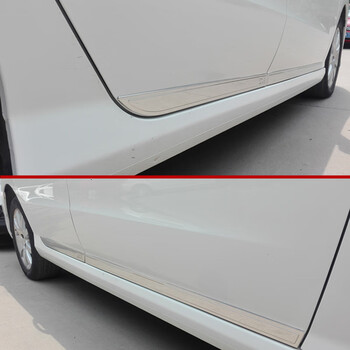 适用适用于标致标志新一代308408改装301车门防擦条门边亮条车身饰条