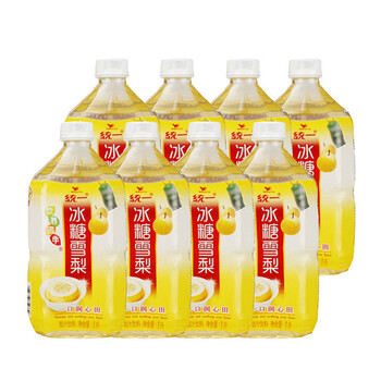 统一 冰糖雪梨 1l*8瓶 整箱装 调味茶饮料