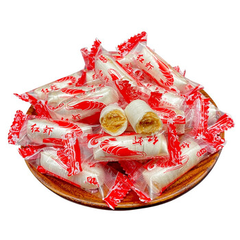 大连特产红虾酥糖500g老式糖果金百利裕金香大虾糖老口味老式应急储备