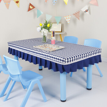 小学生桌布幼儿园专用桌布套小学生桌布桌罩课桌套长方形布艺桌子套罩