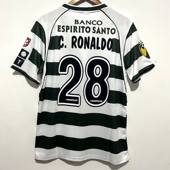 京霆0103葡萄牙里斯本竞技主场c罗球衣28号小罗足球服球迷版短袖队服