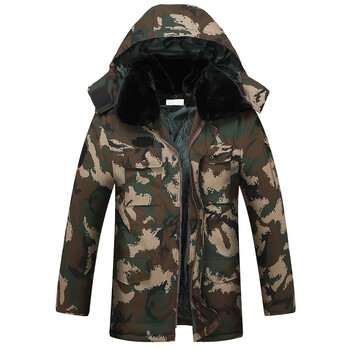 迷彩军大衣【防寒保暖】冬季迷彩棉服加厚防水男女中长款大衣中老年