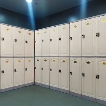 捷翔更衣柜员工柜健身房澡堂洗浴室浴场彩色abs塑料更衣柜带锁柜员工
