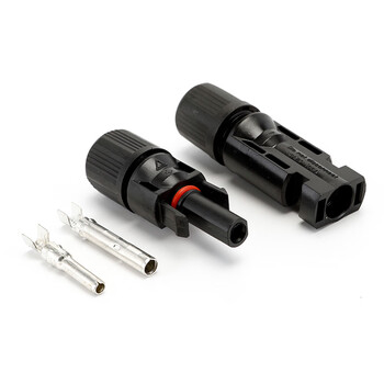 mc4太阳能光伏连接器1500v 1000v公母插头接头组件电池板y型t型 1000v
