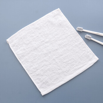 纯棉白色小方巾擦手饭店正方形小毛巾火锅酒店幼儿园餐厅四方抹布 22