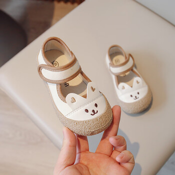 趣妮熊儿童鞋子女童帆布鞋春秋2023新款幼儿园室内鞋软底小宝宝单鞋