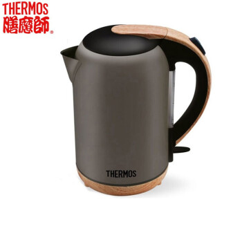 膳魔师（THERM0S）电热水壶烧水电器1.7L食品级304不锈钢茶壶自动断电EHA-1313A EHA-1313A 古铜色