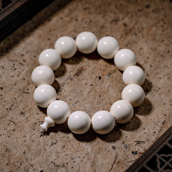 御大师 老料鹿角手串 鹿角盘雕刻十八罗汉一念之间佛珠女男款弥勒手链