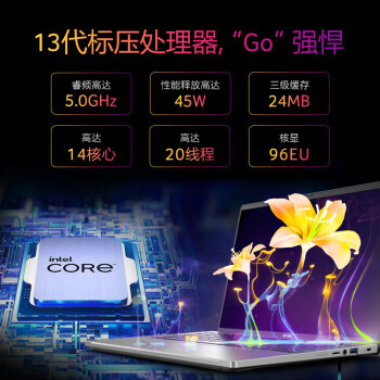 宏碁（acer）非凡Go14/16 S3高能版13代2023款酷睿笔记本电脑金属高端标压高性能OLED游戏轻薄本 非凡Go丨i7-13700H丨2.8K丨14英寸