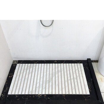 淋浴房地面大理石拉槽卫生间仿通体大理石600*1200淋浴房浴室防滑地砖