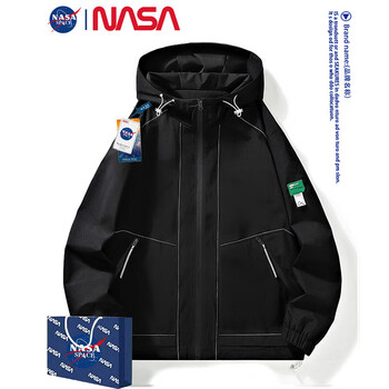 nasa官方旗舰店春秋冬季新款夹克男户外工装运动休闲百搭冲锋衣外套