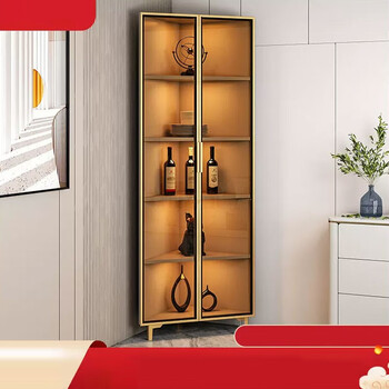 实木角柜转角柜墙角柜拐角置物架三角形边角柜客厅直角转弯柜酒柜 40*