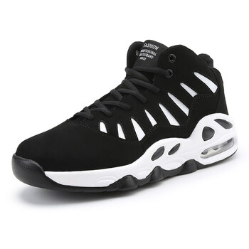 秋鞋男高帮篮球鞋秋季大码45胖脚宽脚男鞋运动鞋男脚背高学生气垫鞋46