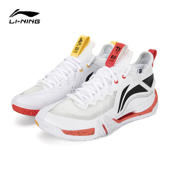 李宁贴地飞行pro羽毛球男鞋24年春新款透气训练运动鞋专业球鞋标准白